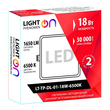 Светильник LightPhenomenON Downlight LT-TP-DL-01-18W-6500K встраиваемый квадратный 170х170 LED - Светильники - Светильники DOWNLIGHT - Магазин стабилизаторов напряжения Ток-Про